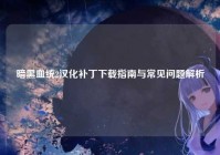 暗黑血统2汉化补丁下载指南与常见问题解析