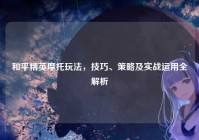 和平精英摩托玩法，技巧、策略及实战运用全解析