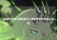 揭秘软件盒子破解版永久更新背后的真相与风险