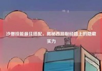 沙僧技能最佳搭配，揭秘西游取经路上的隐藏实力