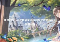 使命召唤16，现代战争语言调整全攻略与常见问题解答