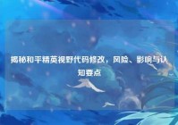 揭秘和平精英视野代码修改，风险、影响与认知要点