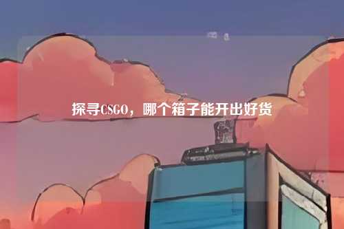 探寻CSGO,哪个箱子能开出好货